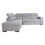 Kampinė sofa-lova ODELIA-2 LC, pilka - Image 6