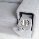 Kampinė sofa-lova ODELIA-2 LC, pilka - Image 7