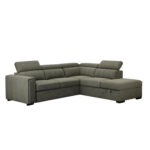Kampinė sofa-lova ODELIA-2 RC, šviesiai žalia
