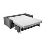 Sofa-lova KINGSTON 3 vietų 198x96xH76/94cm, tamsiai pilka - Image 2