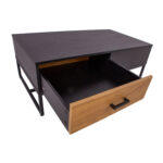 Kavos staliukas AMSTERDAM 110x60xH40cm, ąžuolas/juoda - Image 8