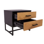 Naktinis staliukas AMSTERDAM ąžuolas/juoda - Image 3