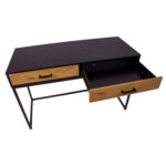 Rašomasis stalas AMSTERDAM 120x50xH79cm, juodas - Image 5