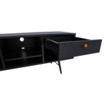 TV staliukas LUXEMBOURG 150x40xH50cm, juodas - Image 5