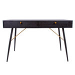 Rašomasis stalas LUXEMBOURG 120x48xH75cm, juodas - Image 2