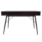 Rašomasis stalas LUXEMBOURG 120x48xH75cm, juodas - Image 8