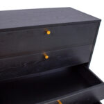 Komoda LUXEMBOURG 80x40xH90cm, juoda - Image 4