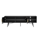 TV staliukas PIXAR 150x40xH50cm, juodas - Image 3