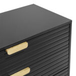 Komoda PIXAR 80x40xH90cm, juoda - Image 3