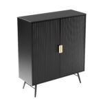 Spintelė PIXAR 100x40xH115cm, juoda - Image 4