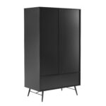 Spinta PIXAR 100x56xH175cm, juoda - Image 8