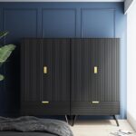 Spinta PIXAR 100x56xH175cm, juoda - Image 10