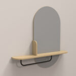 Veidrodis AALBORG su savimi 92x15xH93cm, ąžuolas - Image 9