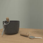 Sieninis stovas AALBORG 100×2,3xH8,3cm, ąžuolas - Image 3