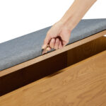 Prieškambario suolas AALBORG 90x32xH46cm, ąžuolas - Image 5