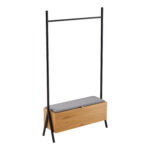 Drabužių lentyna AALBORG su suoliuku 97x32xH180cm, ąžuolas - Image 2