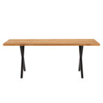 Valgomojo stalas ROWAN 200x90xH75cm, eglutės formos ąžuolas - Image 9