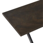 Valgomojo stalas ROWAN 200x90xH75cm, eglutės formos dūminis ąžuolas - Image 5