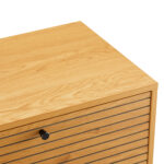 TV staliukas LINE 120x40xH50cm, melaminas su ąžuolo žieve - Image 6