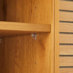 TV staliukas LINE 120x40xH50cm, melaminas su ąžuolo žieve - Image 7