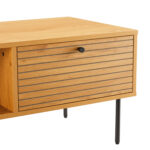 Kavos staliukas LINE 100x50xH45cm, melaminas su ąžuolo žieve - Image 5