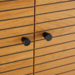 Spintelė LINE 80x40xH130cm, melaminas su ąžuolo žieve - Image 5