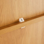 Spintelė LINE 80x40xH130cm, melaminas su ąžuolo žieve - Image 8