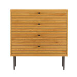 Spintelė LINE 80x40xH85cm, melaminas su ąžuolo žieve - Image 9