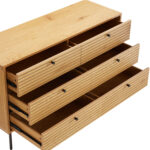 Spintelė LINE 120x40xH75cm, melaminas su ąžuolo žieve - Image 4