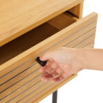 Spintelė LINE 120x40xH75cm, melaminas su ąžuolo žieve - Image 5