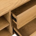 TV staliukas SACHA 180x40xH43cm, melaminas su ąžuolo žieve - Image 5