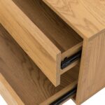 TV staliukas SACHA 180x40xH43cm, melaminas su ąžuolo žieve - Image 6