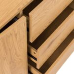 Šoninė lenta SACHA 160x40xH74cm, melaminas su ąžuolo žieve - Image 7