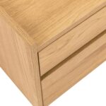 Naktinis staliukas SACHA 50x40xH40cm, melaminas su ąžuolo žieve - Image 9