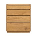 Šoninė lenta SACHA 75x40xH89cm, melaminas su ąžuolo žieve - Image 3