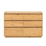 Šoninė lenta SACHA 120x40xH80cm, melaminas su ąžuolo žieve - Image 3