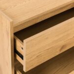 Šoninė lenta SACHA 120x40xH80cm, melaminas su ąžuolo žieve - Image 5