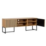 TV staliukas HAMPTON 160x40xH60cm, melaminas su ąžuolo žieve - Image 2