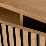 TV staliukas HAMPTON 160x40xH60cm, melaminas su ąžuolo žieve - Image 6