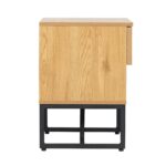 Naktinis staliukas HAMPTON 50x40xH55cm, melaminas su ąžuolo žieve - Image 4