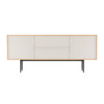 Spintelė NATE 180x40xH76cm, ąžuolas - Image 4