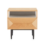 Naktinis staliukas NATE 50x40xH50cm, ąžuolas - Image 2