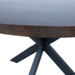 Valgomojo stalas VANCOUVER D120xH75cm, juodas dūminis ąžuolas - Image 3