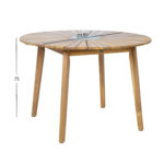 Stalas FLORIDA D110xH75cm, akacija - Image 4