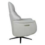 Atlenkiamas fotelis DAYANA su elektriniu mechanizmu, smėlio spalvos oda - Image 4