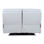 2 vietų sofa BOWEN su elektriniu mechanizmu, pilkšvai smėlio spalvos, natūrali oda - Image 5