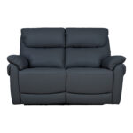 2 vietų sofa BOWEN su elektriniu mechanizmu, tamsiai pilka natūrali oda - Image 3