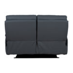 2 vietų sofa BOWEN su elektriniu mechanizmu, tamsiai pilka natūrali oda - Image 5