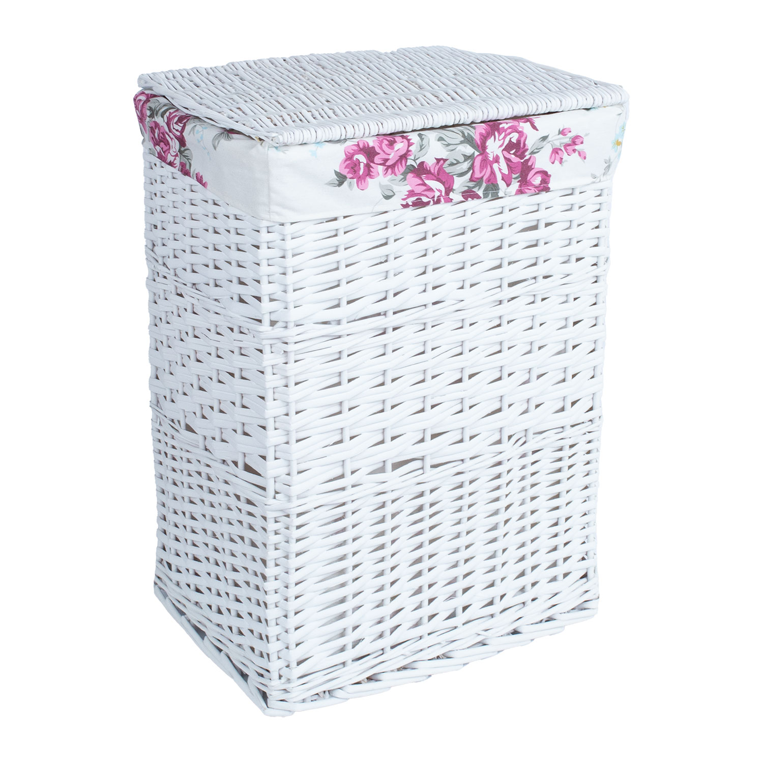 61085 Skalbinių krepšys MAX-1, 45x33xH59cm, baltas - Image 1