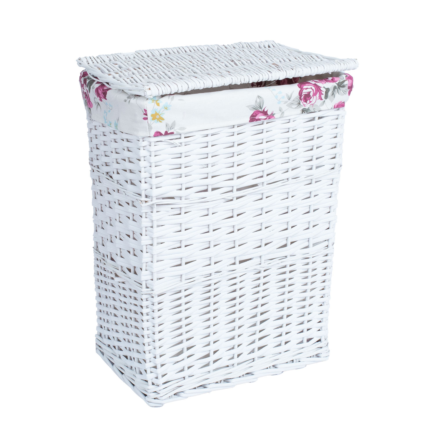 61086 Skalbinių krepšys MAX-2, 38x27xH52cm, baltas - Image 1